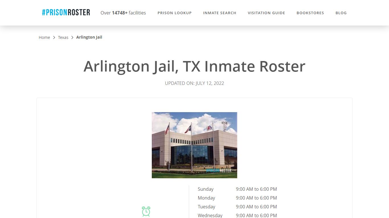 Arlington Jail, TX Inmate Roster